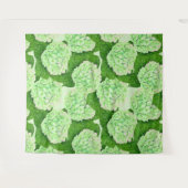 Wasserfarbmuster für Hydrangea Wandteppich (Vorderseite (Horizontal))