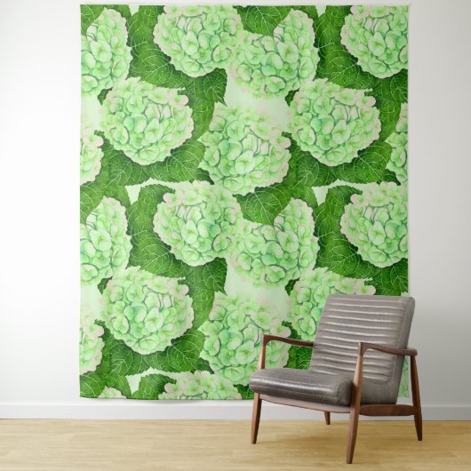 Wasserfarbmuster für Hydrangea Wandteppich (Beispiel)