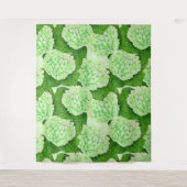 Wasserfarbmuster für Hydrangea Wandteppich (Vorderseite)