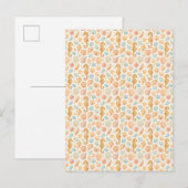 Wasserfarbmuster für Maschell und Seepferd Einladungspostkarte (Vorne/Hinten)