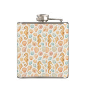 Wasserfarbmuster für Maschell und Seepferd Flachmann (Rückseite)