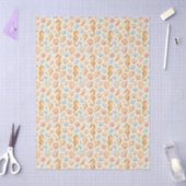 Wasserfarbmuster für Maschell und Seepferd Seidenpapier (Basteln)