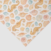 Wasserfarbmuster für Maschell und Seepferd Seidenpapier (Detail)