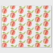 Wasserfarbmuster für Sweet Peach  Geschenkpapier (Flach)