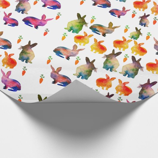 Wasserfarbmuster Geschenkpapier (Ecke)