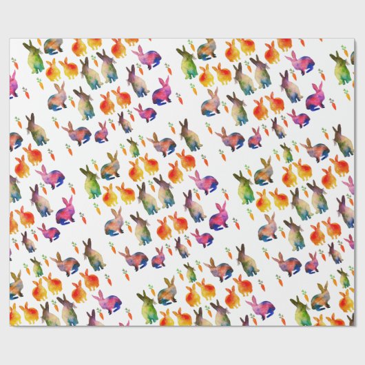 Wasserfarbmuster Geschenkpapier (Flach)