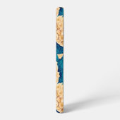 Wasserfarbmuster Hydrangea, gelb und blau Samsung Galaxy Hülle (Linke Seite)