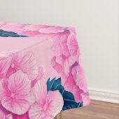 Wasserfarbmuster Hydrangea, rosa und blau Tischdecke (Beispiel)