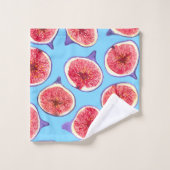 Wasserfarbmuster in Abb-Scheiben Badhandtuch Set (Waschlappen)