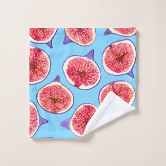 Wasserfarbmuster in Abb-Scheiben Badhandtuch Set (Waschlappen)