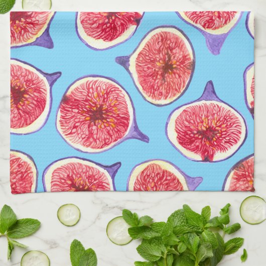 Wasserfarbmuster in Abb-Scheiben Geschirrtuch (Gefaltet)