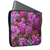 Wasserfarbmuster mit Kamelie-Blume. Bläschen Laptopschutzhülle (Vorne Rechts)