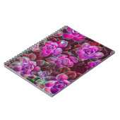 Wasserfarbmuster mit Kamelie-Blume. Bläschen Notizblock (Linke Seite)