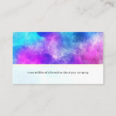 Wasserfarbmuster Visitenkarte (Rückseite)