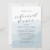 Wasserfarbnebel | Probe - Abendessen Einladung (Vorderseite)