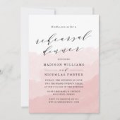 Wasserfarbnebel | Probe - Abendessen Einladung (Vorderseite)