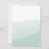 Wasserfarbnebel | Probe - Abendessen Einladung (Rückseite)