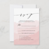 Wasserfarbnebel | RSVP-Hochzeitkarte Einladung (Vorderseite)