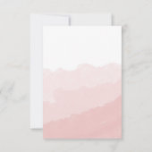 Wasserfarbnebel | RSVP-Hochzeitkarte Einladung (Rückseite)