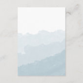 Wasserfarbnebel | RSVP-Hochzeitkarte RSVP Karte (Rückseite)