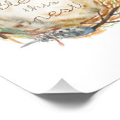 Wasserfarbnest Fotodruck (Ecke)