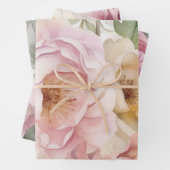WASSERFARBPAPIER DER ROSE PEONY DEKORATIVE PAPIER (Beispiel)