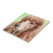 Wasserfarbpoodle Fliese (Seite)