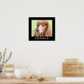 Wasserfarbpoodle Poster (Küche)