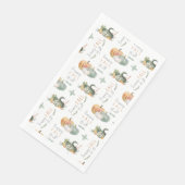 WASSERFARBPUMPKINE UND WAREN SERVIETTE (Ecke)