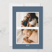 Wasserfarbrahmen Hanukkah Foto Holiday Feiertagskarte (Rückseite)