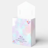 Wasserfarbrosa Blau-Gastgeschenk Hochzeit-Felder Geschenkschachtel (Geöffnet)