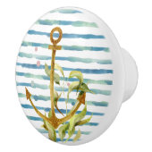 WASSERFARBSCHIFFE ANCHOR ART BEACH FERIENHAUS KERAMIKKNAUF (Rechts)