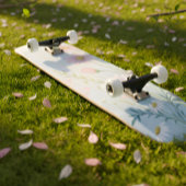 Wasserfarbskateboard | Botanisches Design Skateboard