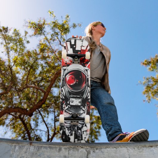 Wasserfarbskateboard für kosmische Astronauten Skateboard (Außenbereich 1)