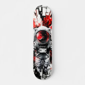 Wasserfarbskateboard für kosmische Astronauten Skateboard (Vorne)