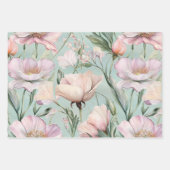 WASSERFARBSPRING FLORARAL DEKORATIVE PAPIER SET (Vorderseite 2)