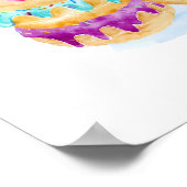 Wasserfarbstapel von Dounen Poster (Ecke)