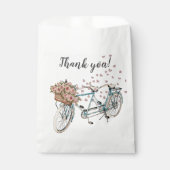 Wasserfarbtandem Bike Danke für Tasche Geschenktütchen (Vorderseite)