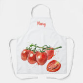 WasserfarbTomate Anpassbare Schürze (Vorderseite)