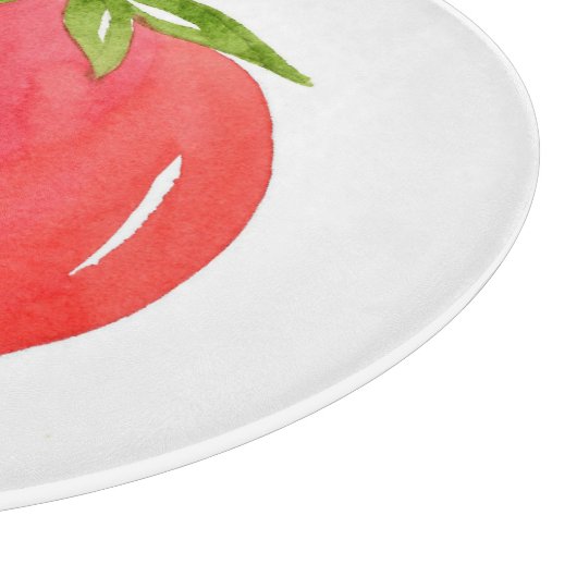 WasserfarbTomate Schneidebrett (Ecke)