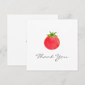 WasserfarbTomato Dankeschön Karte (Vorne/Hinten)