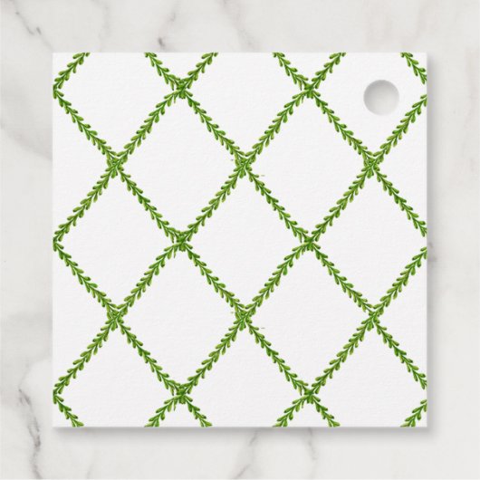 Wasserfarbtopiaries & Ginger Jar Happy Birthday Geschenkanhänger (Rückseite)