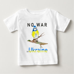 Wasserfarbvogel Kein Krieg in der Ukraine Laptop S Baby T-shirt