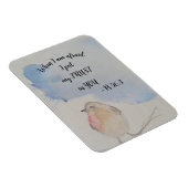 Wasserfarbvogel - Text für 2024 Jahre Magnet (Rechte Seite)