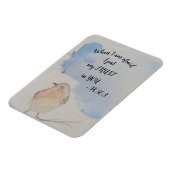 Wasserfarbvogel - Text für 2024 Jahre Magnet (Linke Seite)