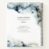 WasserfarbWaagen und Sandmonogramm Notizblock (Rückseite)