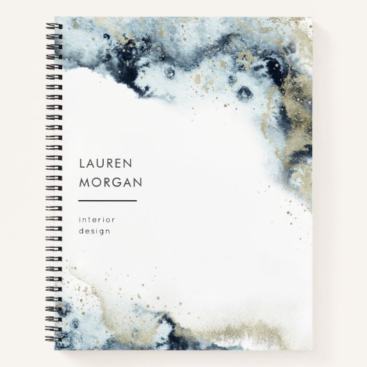 WasserfarbWaagen und Sandmonogramm Notizblock (Vorderseite)