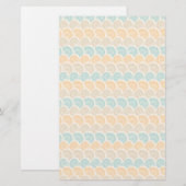 Wasserfarbwellen-Muster Briefpapier (Vorne/Hinten)