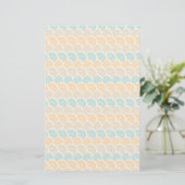 Wasserfarbwellen-Muster Briefpapier (Stehend Vorderseite)