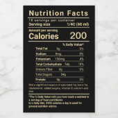 Wasserfeste Ahornsirup Nährwertkennzeichnung Lebensmitteletikett (Einzelnes Label)